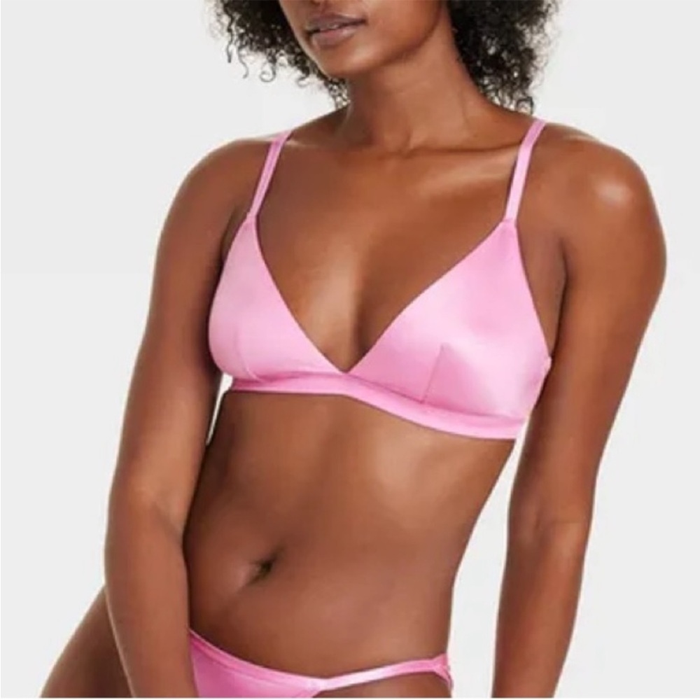 Auden Light Pink Triangle Bralette